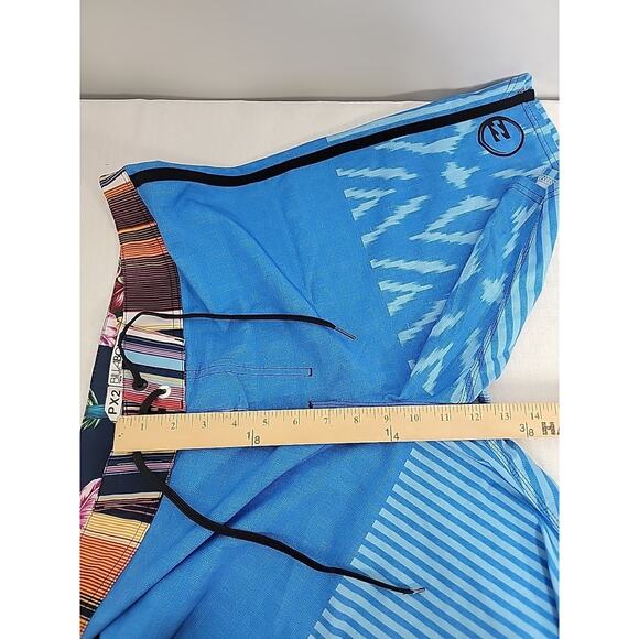 Billabong Platinum X Swim Trunk Surf Board Shorts Blue Mens Size Approx 32 EUC - Picture 6 of 9